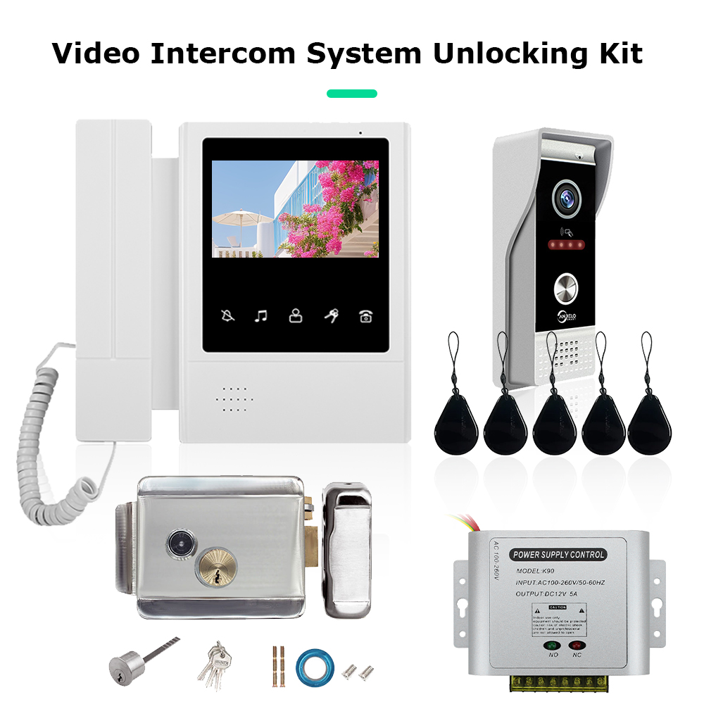 Smart Doorbell Wired - Sistema De Intercomunicador De Vídeo LCD