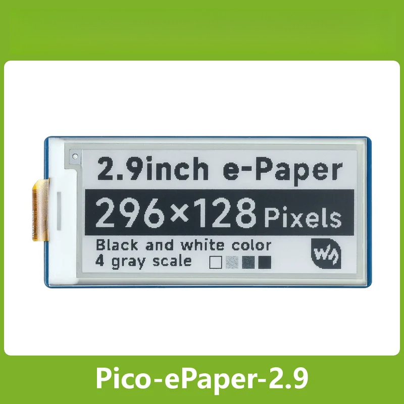 Display Epaper 2.9 - Módulo de Display E-Paper E-Ink de