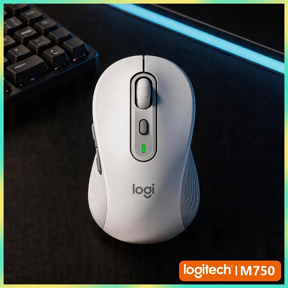Home Automation Industry - Mouse Ergonômico Logitech M750 - Cliques
