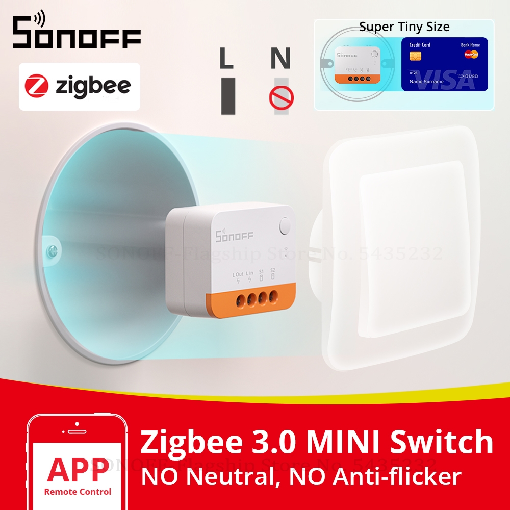 Sonoff Basic Switch - Sonoff ZBMINIL2 nenhum fio neutro necessário
