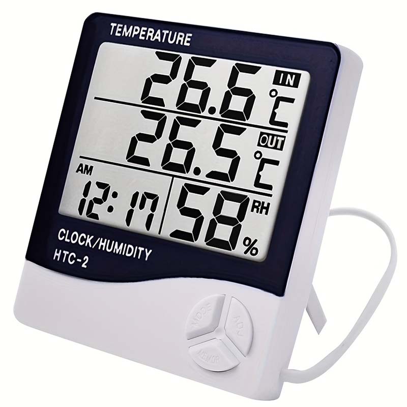 Lcd digital termômetro higrôme - Home Automation Industry avaliação e preço