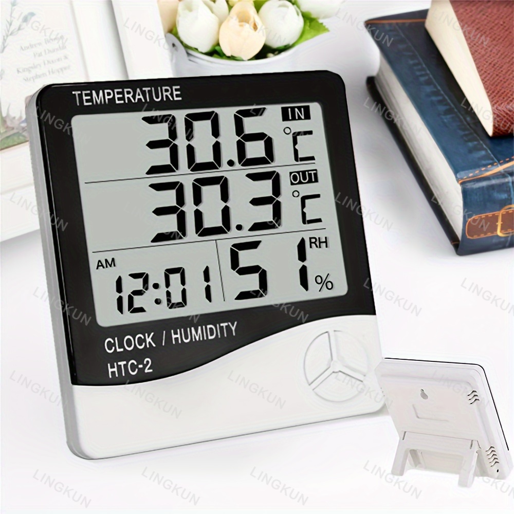 Lcd digital termômetro higrôme - Home Automation Industry avaliação e preço