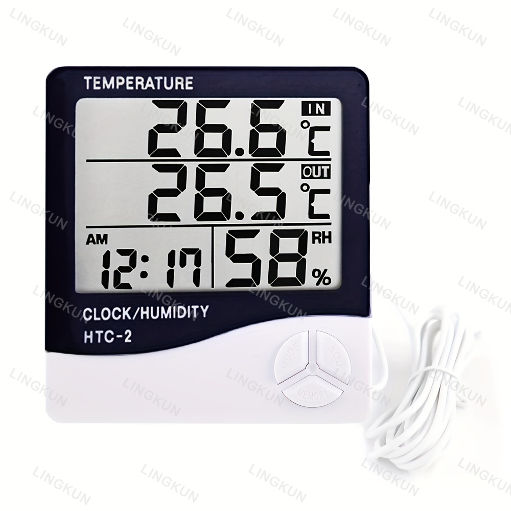 Lcd digital termômetro higrôme - Home Automation Industry avaliação e preço