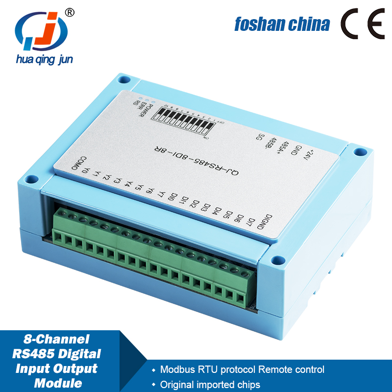 Huaqingjun 8 canais RS485 entr - Relay 8 Channel Board avaliação e preço