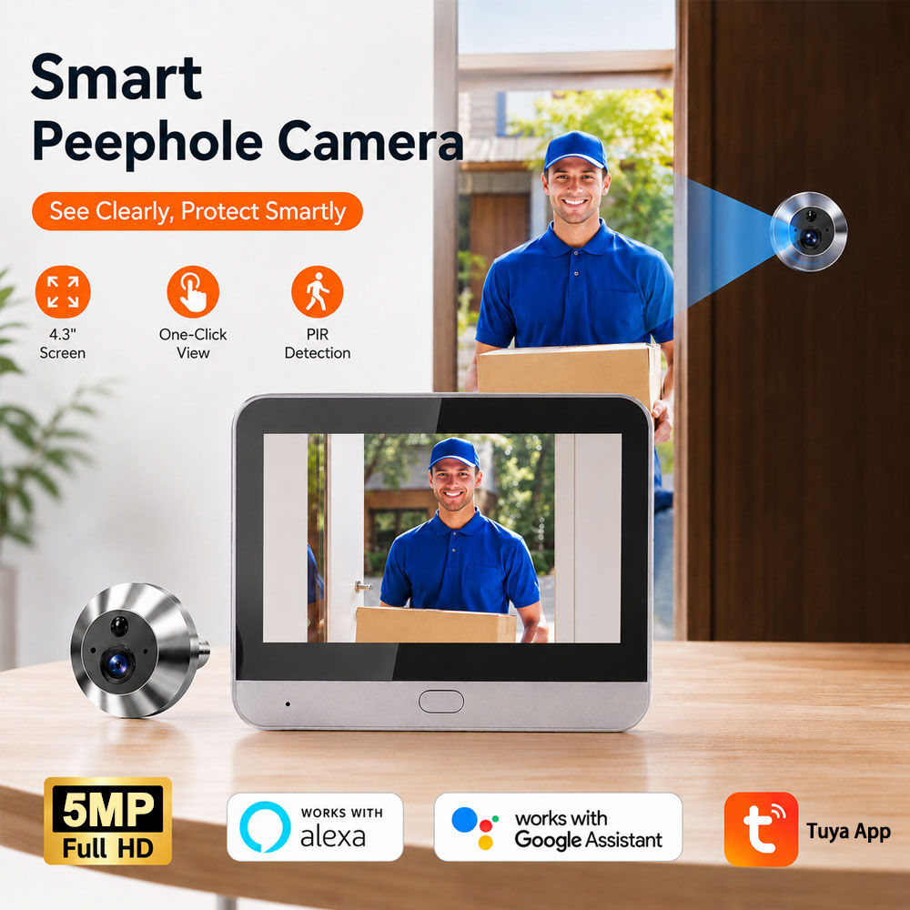 Câmera Inteligente Tuya 5MP 14 - Smart Doorbell Wired avaliação e preço