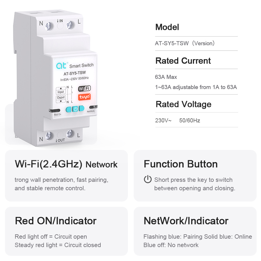 Disjuntor Inteligente Tuya WiF - Home Automation Industry avaliação e preço