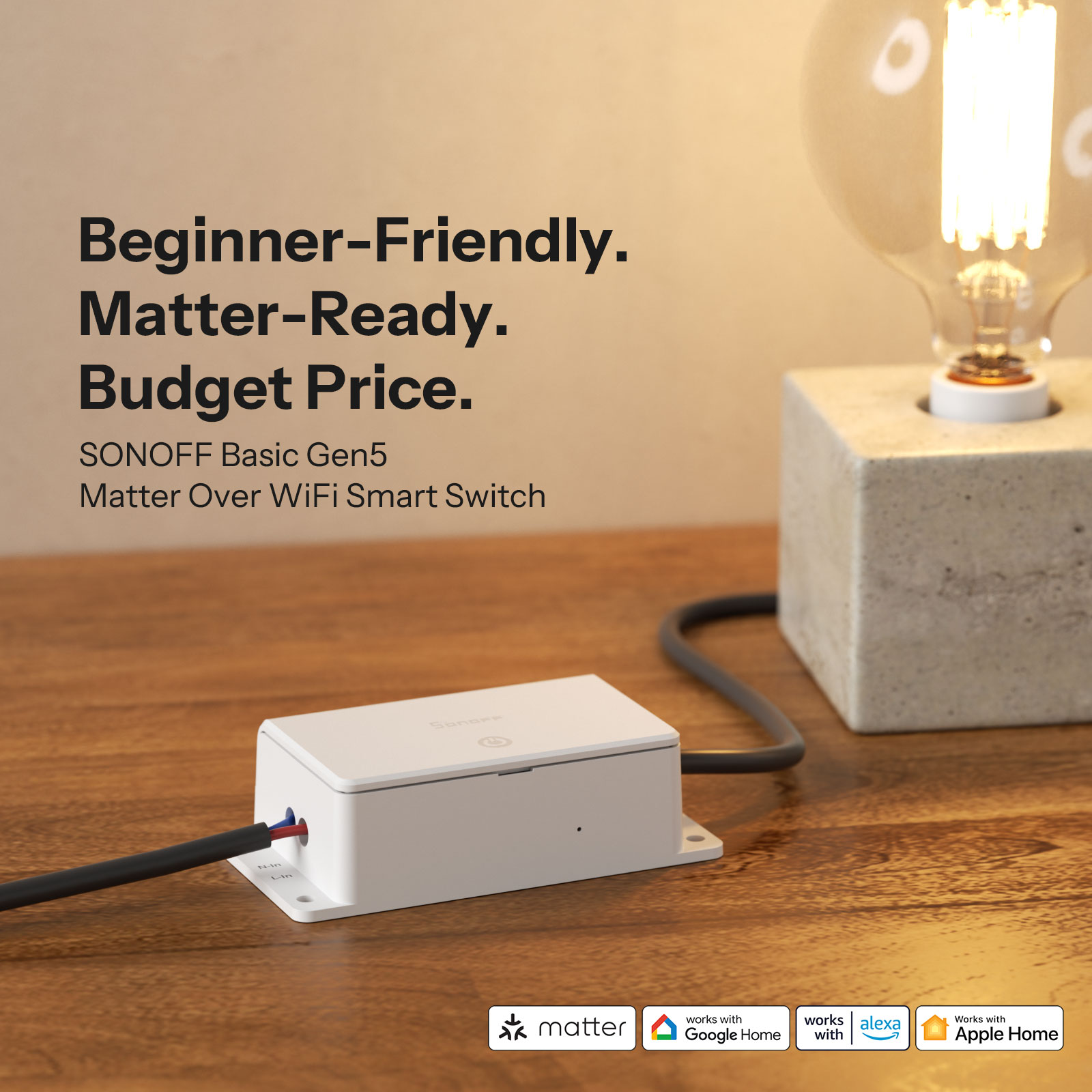 SONOFF BASIC-1GS Gen5 Matter W - Sonoff Basic Switch avaliação e preço